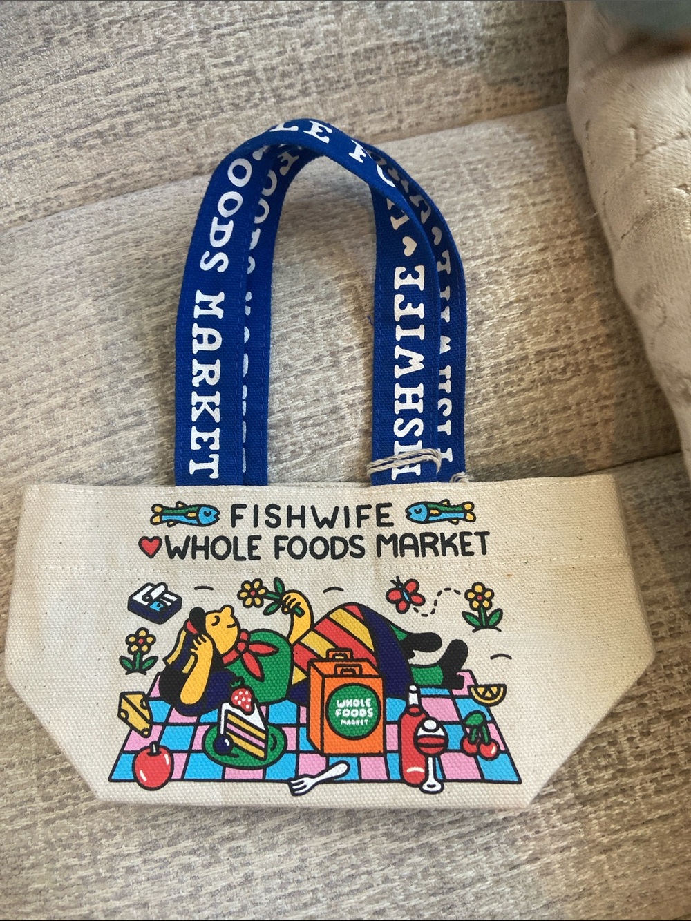Whole Foods Market x Fishwife mini Tote Bag with